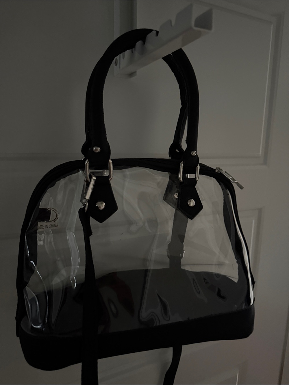 Clear Dome Shaped Top Handle Bag